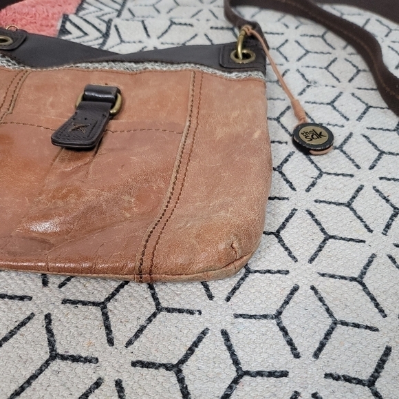 THE SAK KENDRA CROSSBODY IN CAMEL TAN LEATHER - Picture 3 of 14